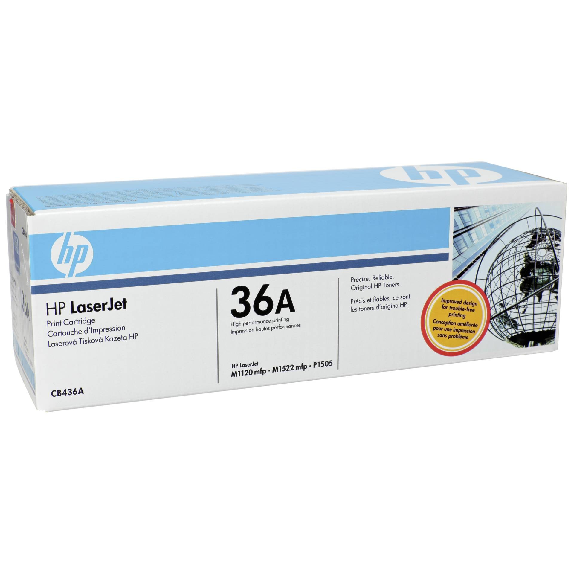 HP 36A toner LaserJet noir authentique - HP 36A toner LaserJet noir