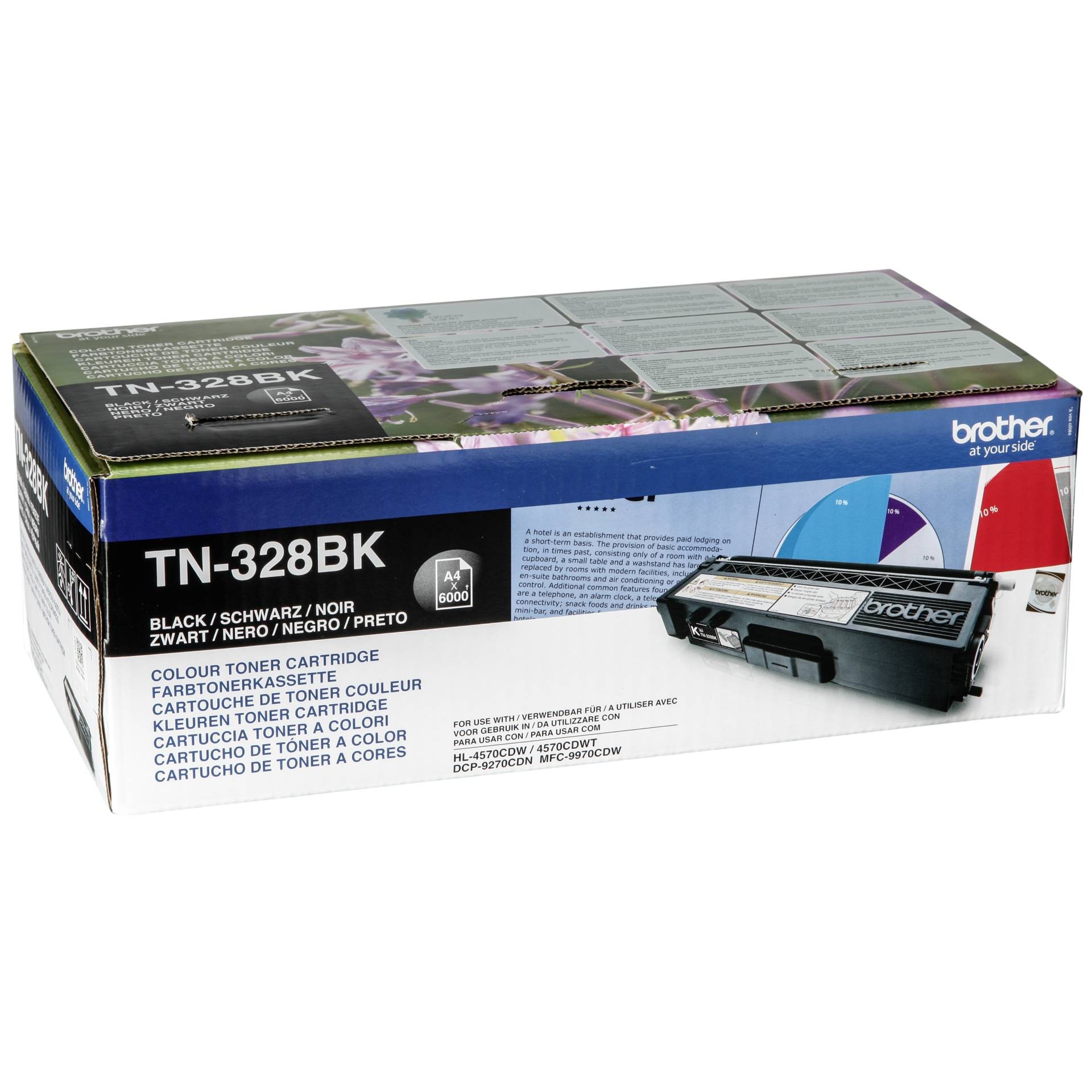Brother TN-328BK - Cartouche de toner originale Noir - Brother TN-