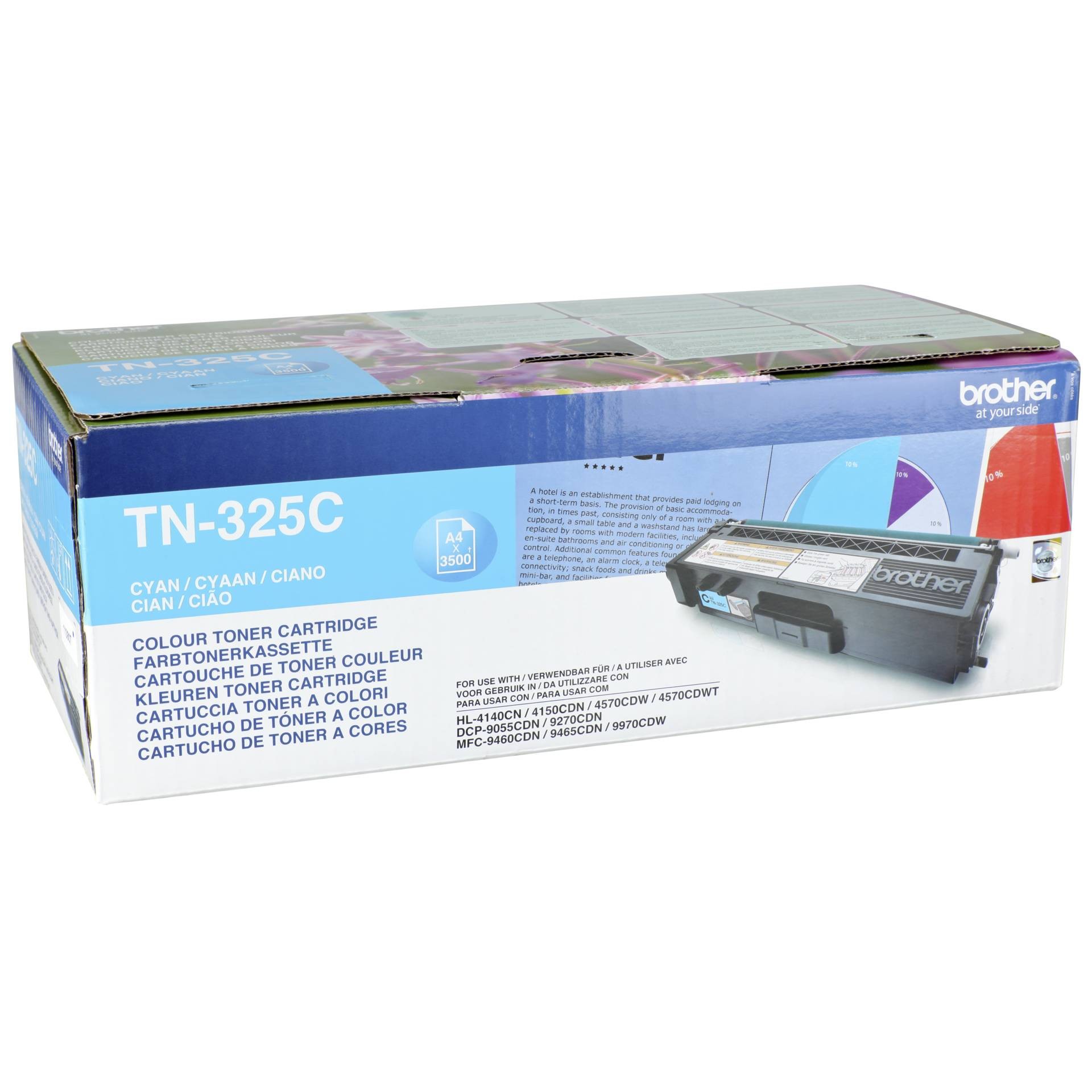 Brother Toner TN-325C Jumbo Cyan (ca. 3500 Seiten) - Passend für DCP-