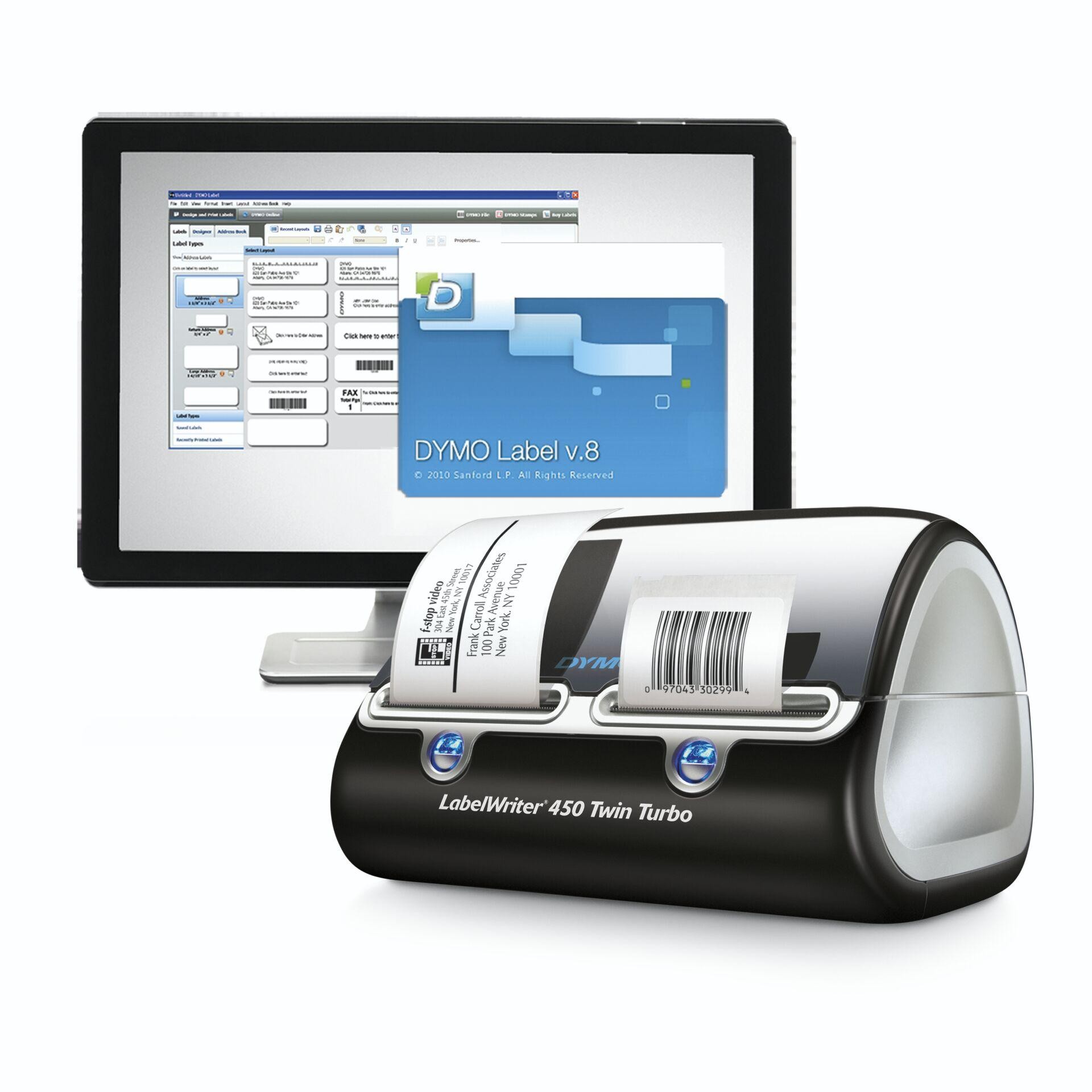 Turbo Labeled Sotel | DYMO LabelWriter 450 Twin Turbo Label Maker | Direct Thermal ...