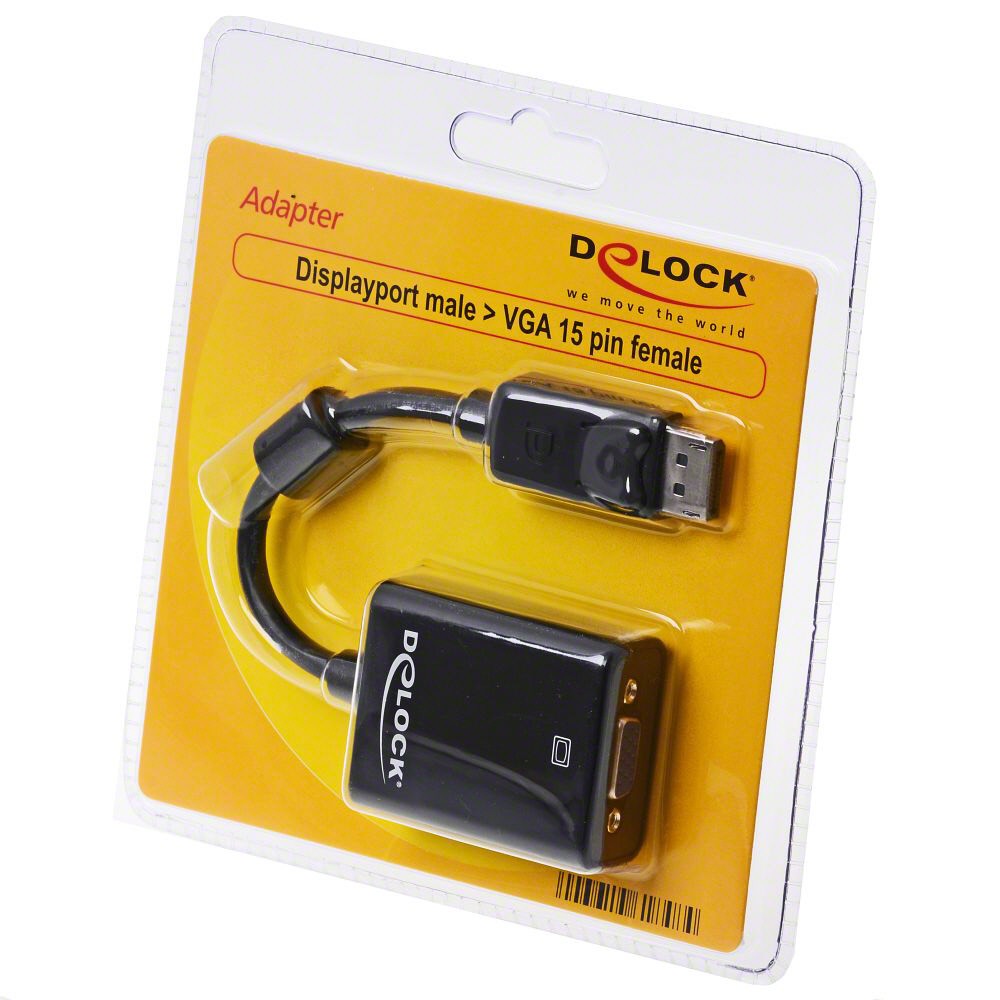 DeLOCK 61848 adaptador de cable de vídeo 0,125 m VGA (D-Sub)
