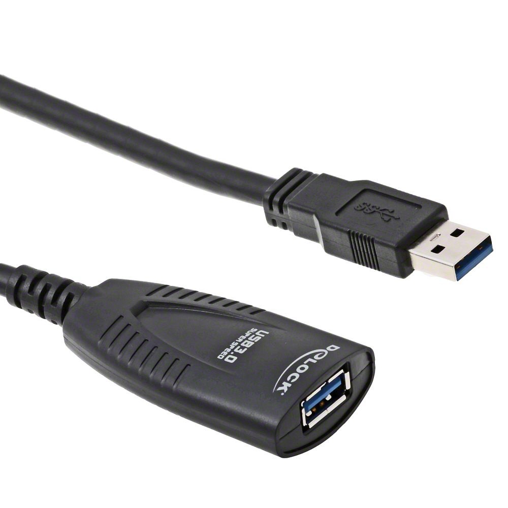 DeLOCK USB 3.0 5m cavo USB USB 3.2 Gen 1 (3.1 Gen 1) Nero - DeLOCK