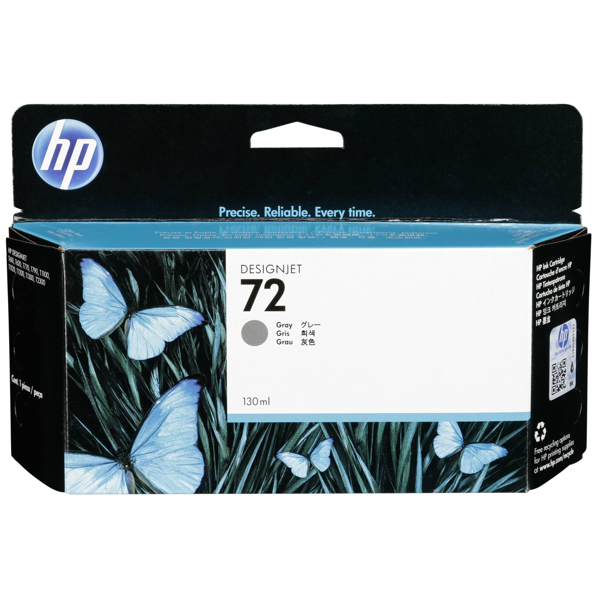 Hewlett Packard HP 72 Grau Druckerpatrone, 130 ml - Passend für