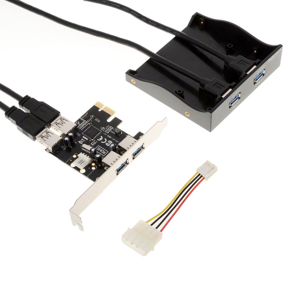 DeLOCK Front Panel + PCI Express Card interface cards/adapter