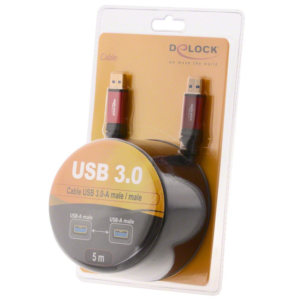 Delock USB-Kabel USB 3.2 Gen1 (USB 3.0 / USB 3.1 Gen1) USB-A Stecker,