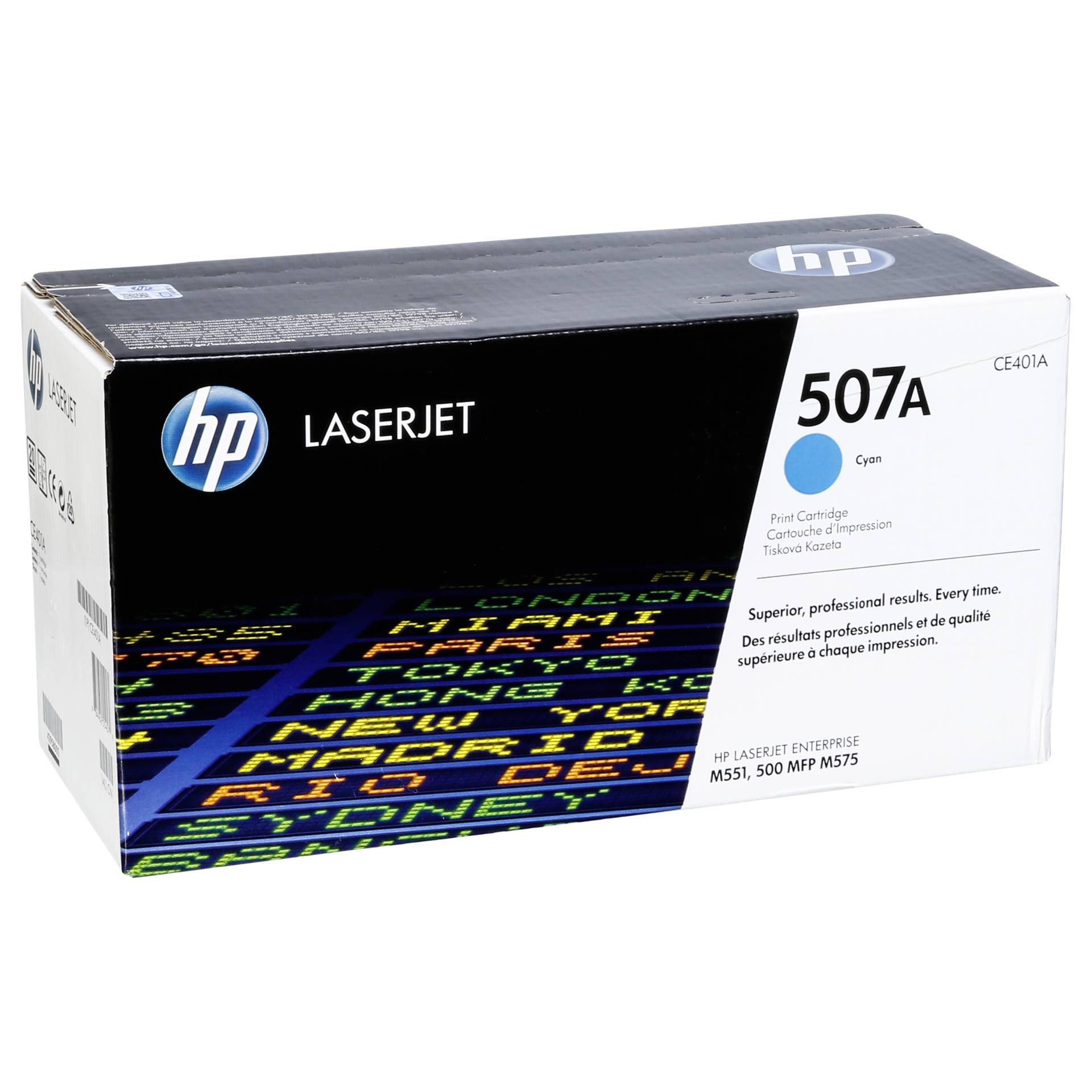HP 507A Cyan Original LaserJet Toner Cartridge - HP 507A Cyan