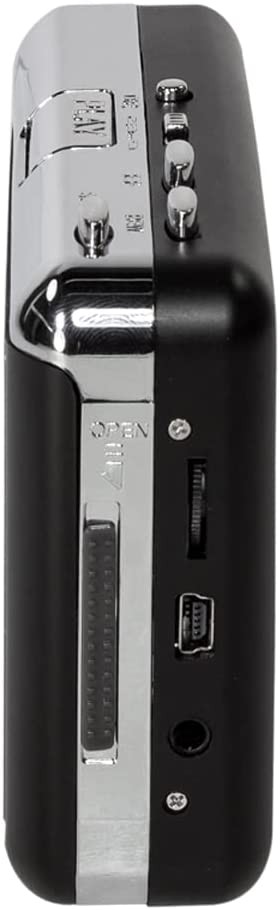 LogiLink UA0156 cassette player 1 deck(s) Black, Silver - LogiLink