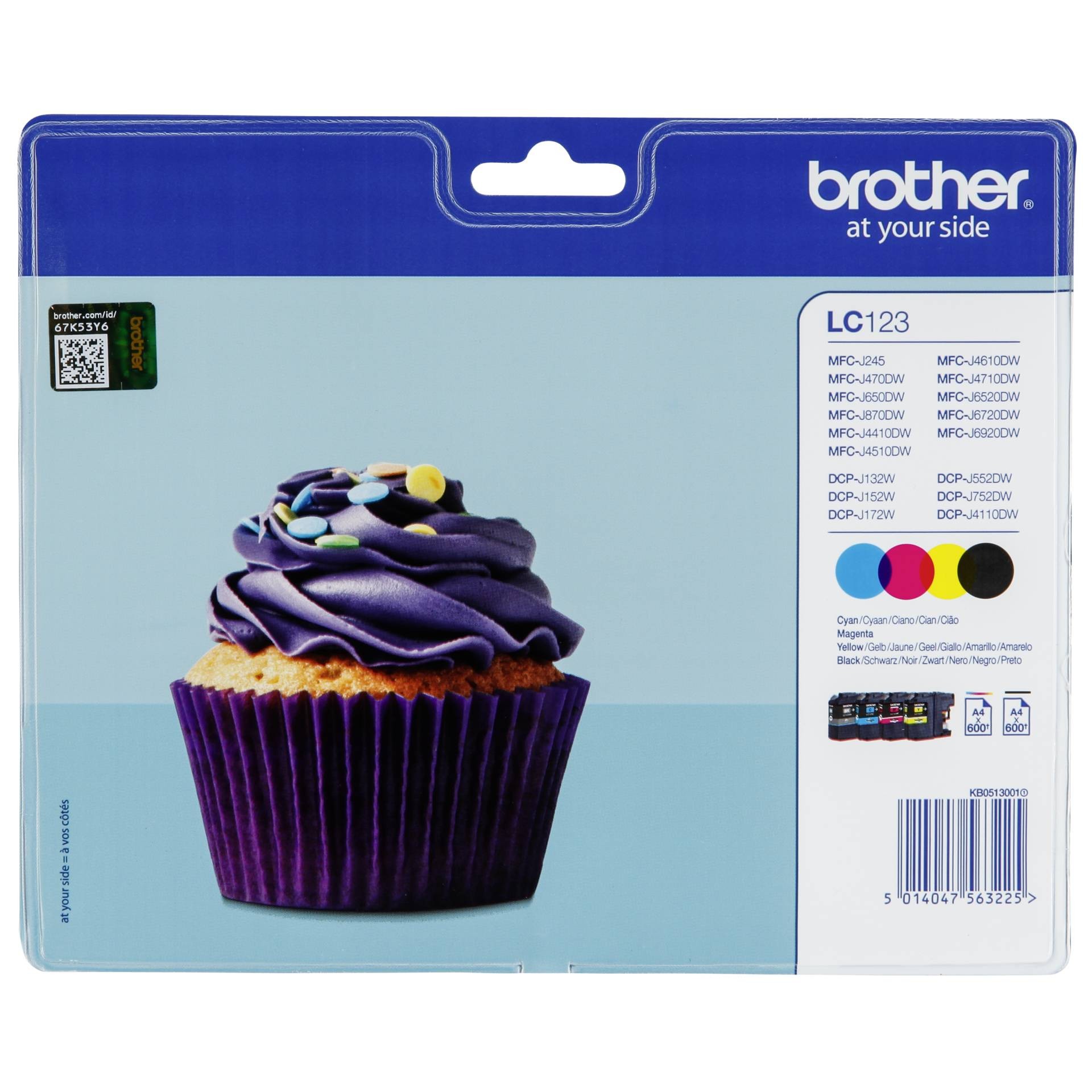 Brother LC-123VALBPDR Valuepack 600 Seiten