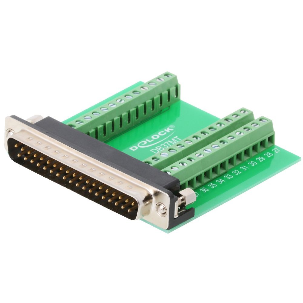 DeLOCK 65320 wire connector Sub-D 37 Black, Green, Silver - DeLOCK