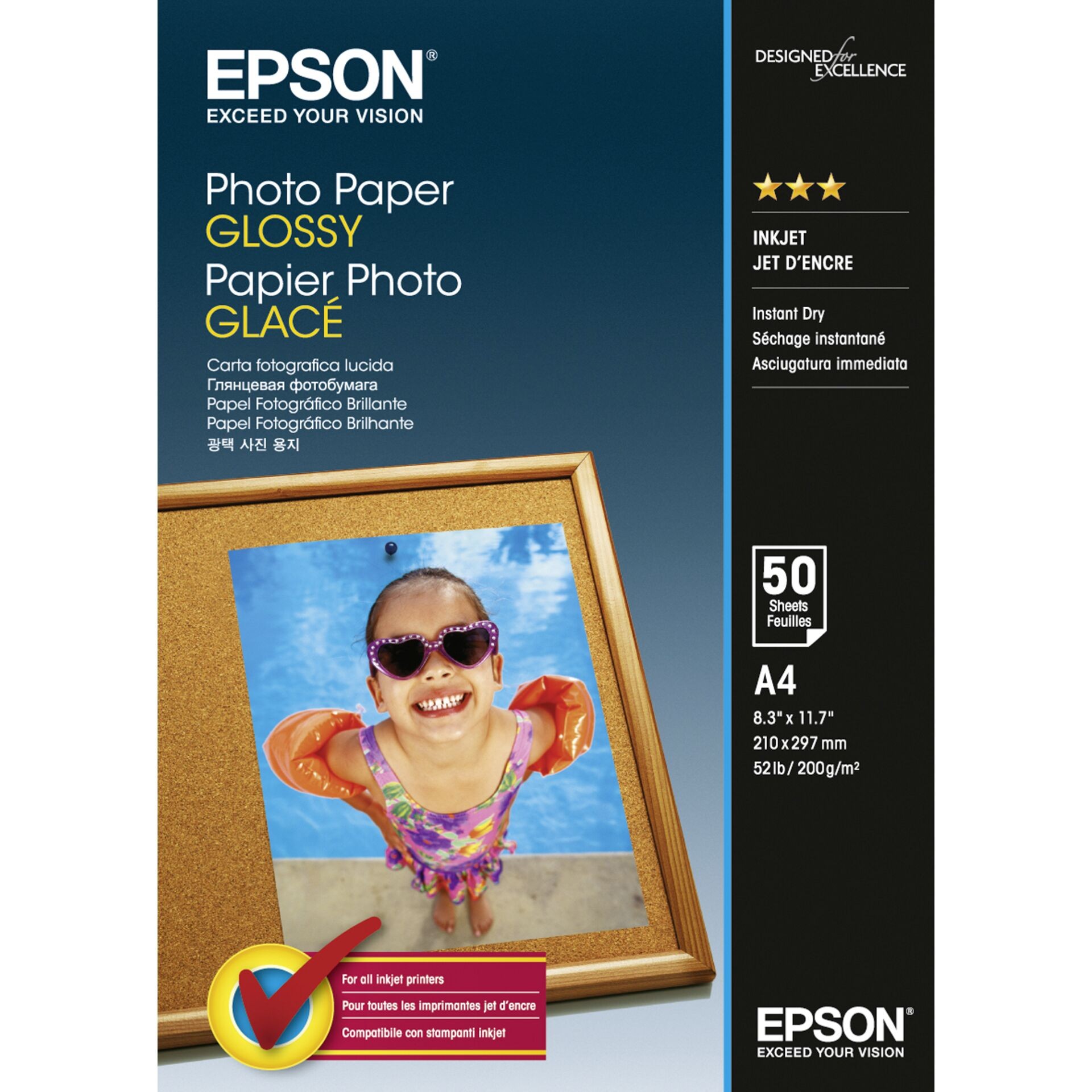 Epson - Fotopapier, glänzend - A4 (210 x 297 mm) - 200 g/m2 - 50