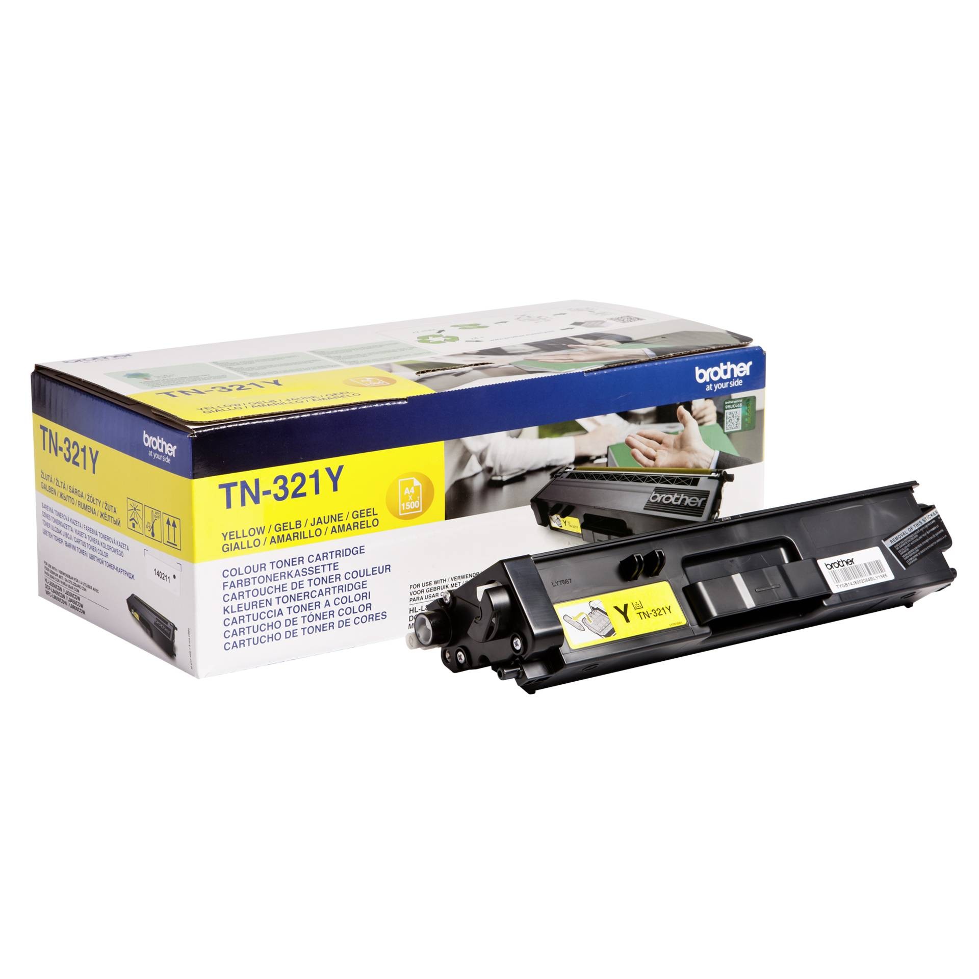 Brother Toner TN-321Y Gelb (ca. 1500 Seiten) - Passend für DCP-