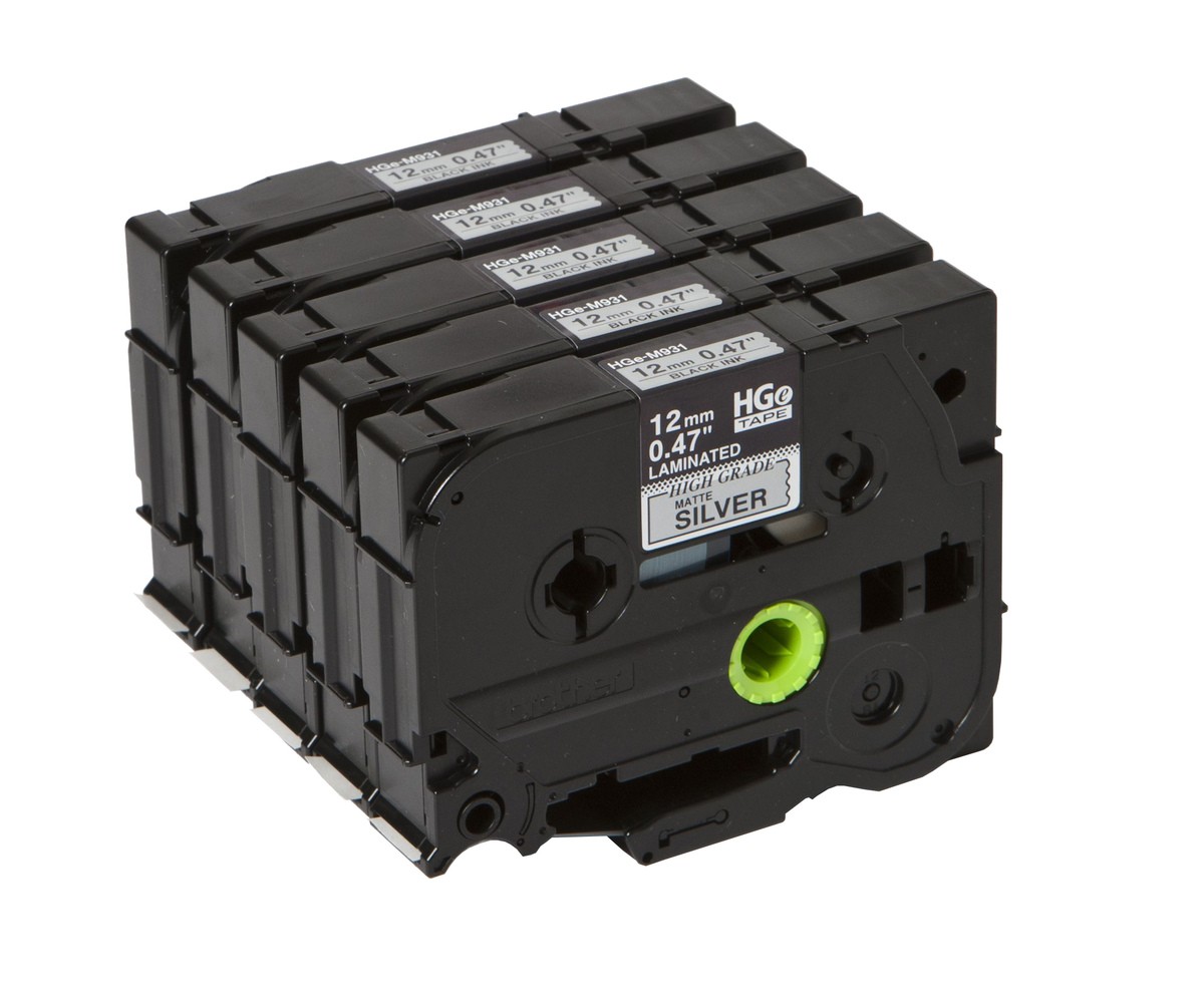 Brother HGM-931V5 ruban d'étiquette HGe - Brother HGM-931V5, 5 piè