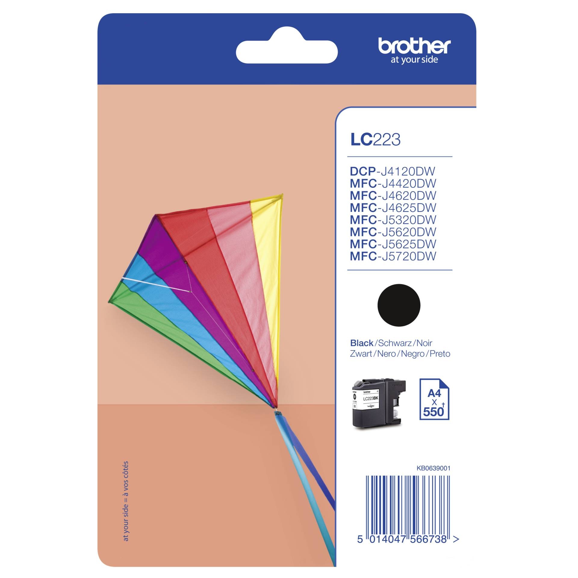 Brother LC-223BK ink cartridge 1 pc(s) Original Black - Brother LC-