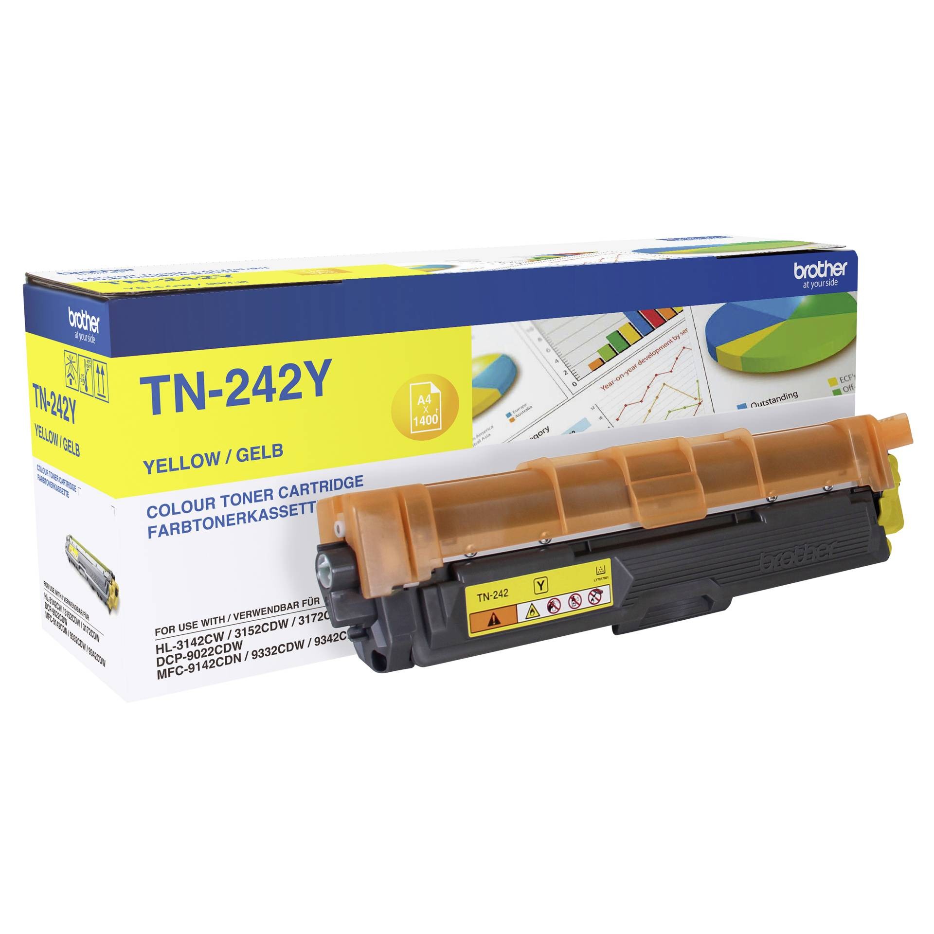 Brother TN-242Y cartuccia toner 1 pz Originale Giallo - Brother TN-