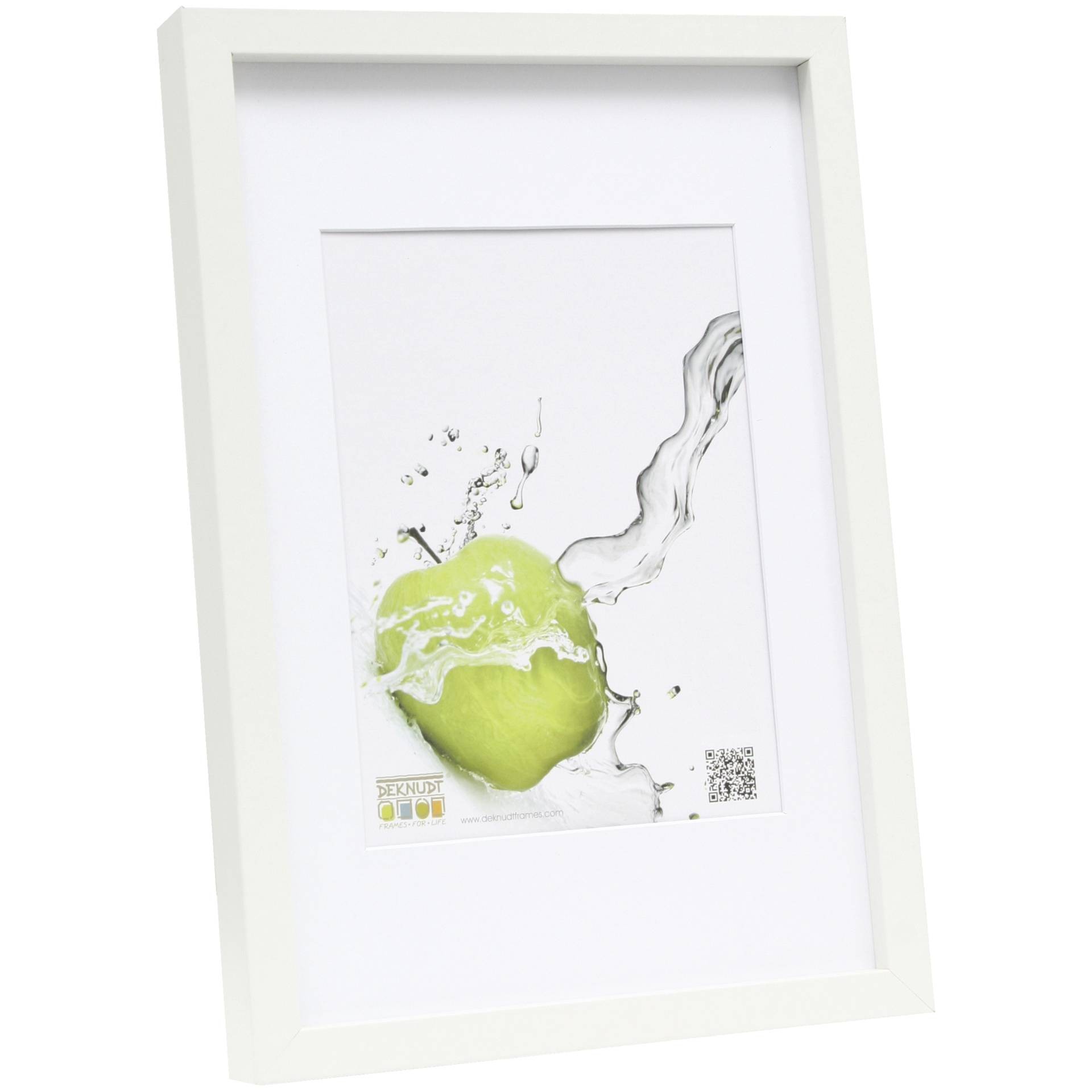 Deknudt S40AK1 P1 30x40 madera blanco con Passepartout