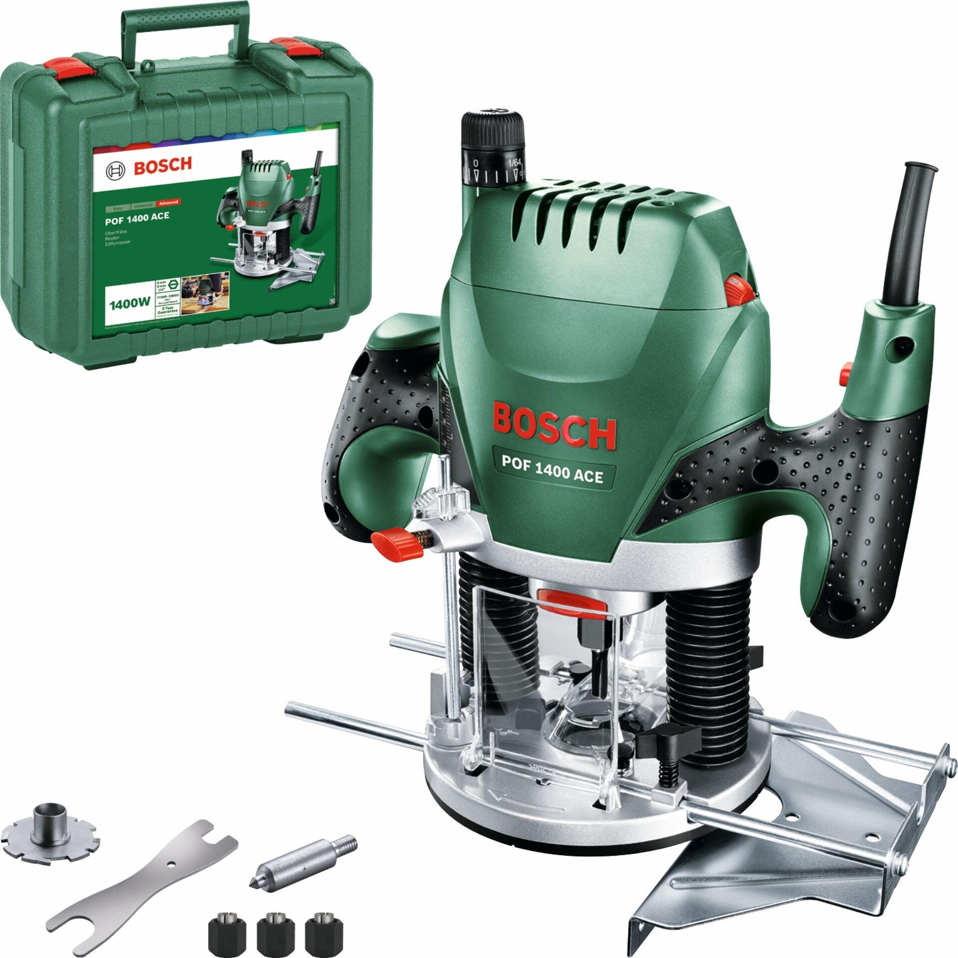 Bosch Home and Garden Oberfräse 060326C800 POF 1400 ACE inkl. Koffer