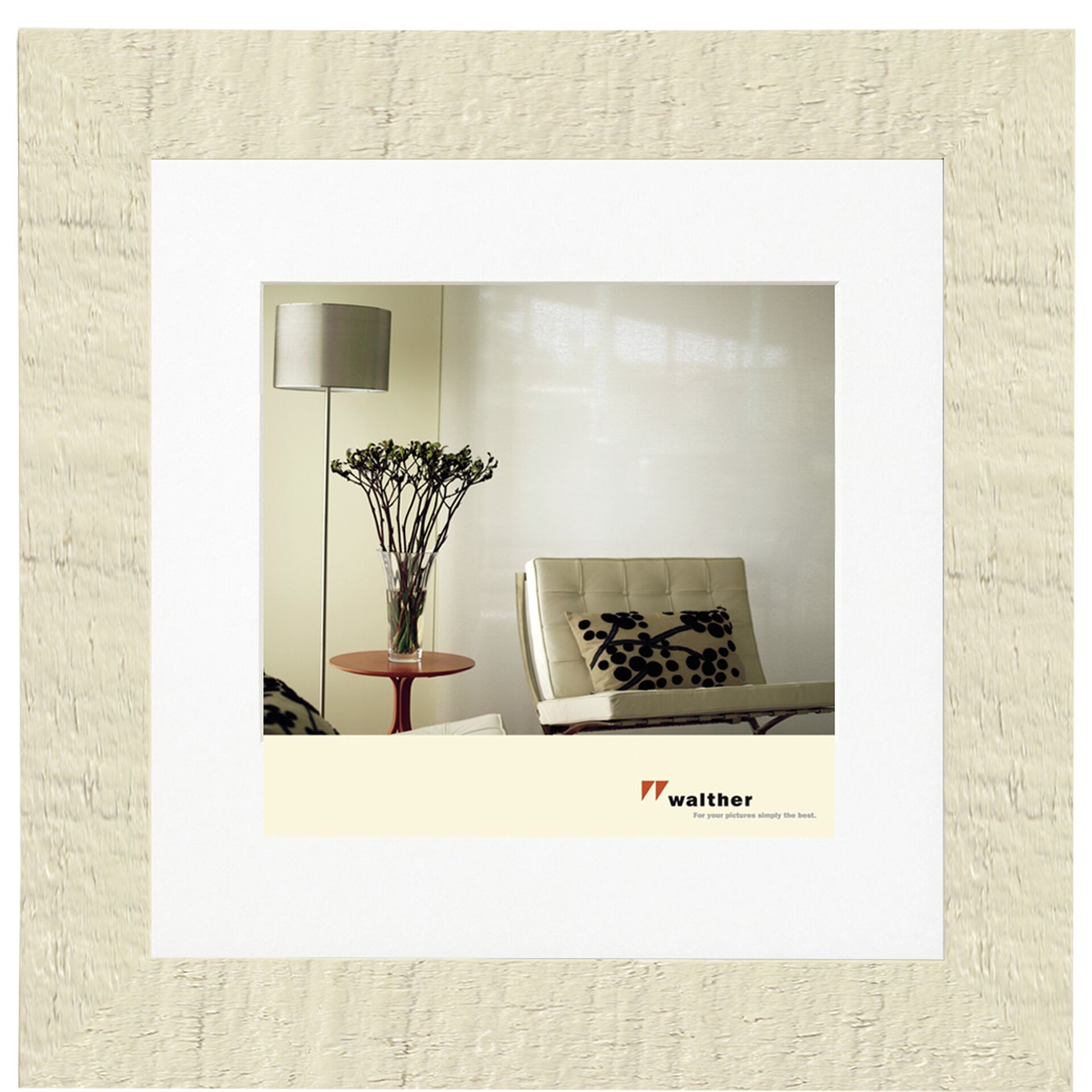 Walther Design HO440W picture frame Single picture frame Cream, White