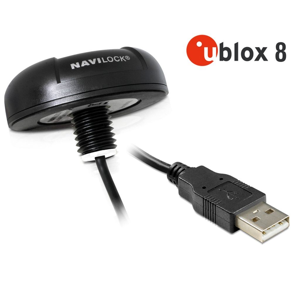 Navilock NL-8004U ricevitore GPS USB Nero - Navilock NL-8004U, USB,