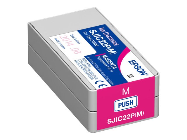 Epson SJIC22P(M): Ink cartridge for ColorWorks C3500 (Magenta) -
