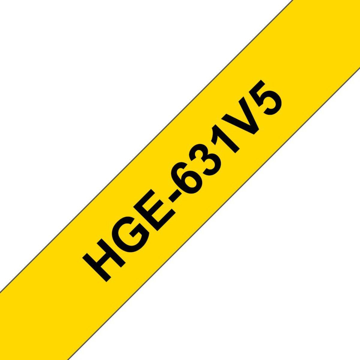 Brother HGE-631V5 label-making tape - Brother HGE-631V5, Black, China,