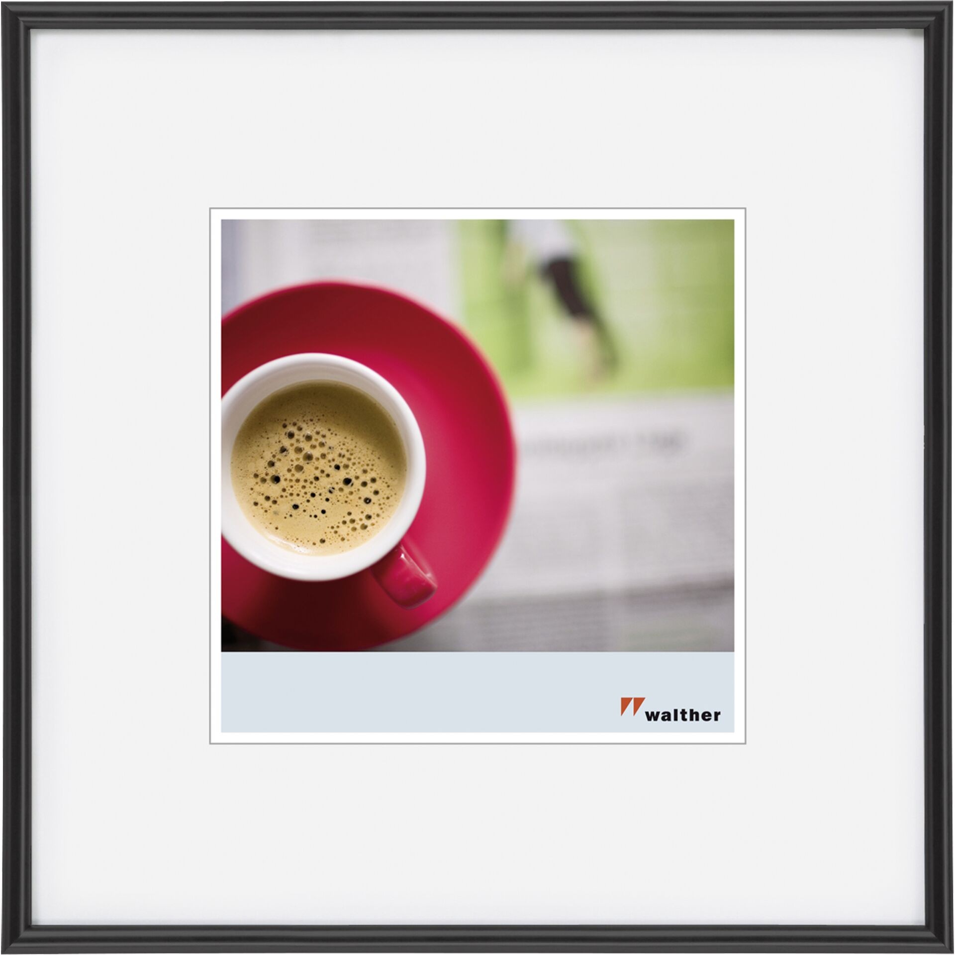 Walther Design KB440H cadre photos Cadre pour une seule photo Noir -