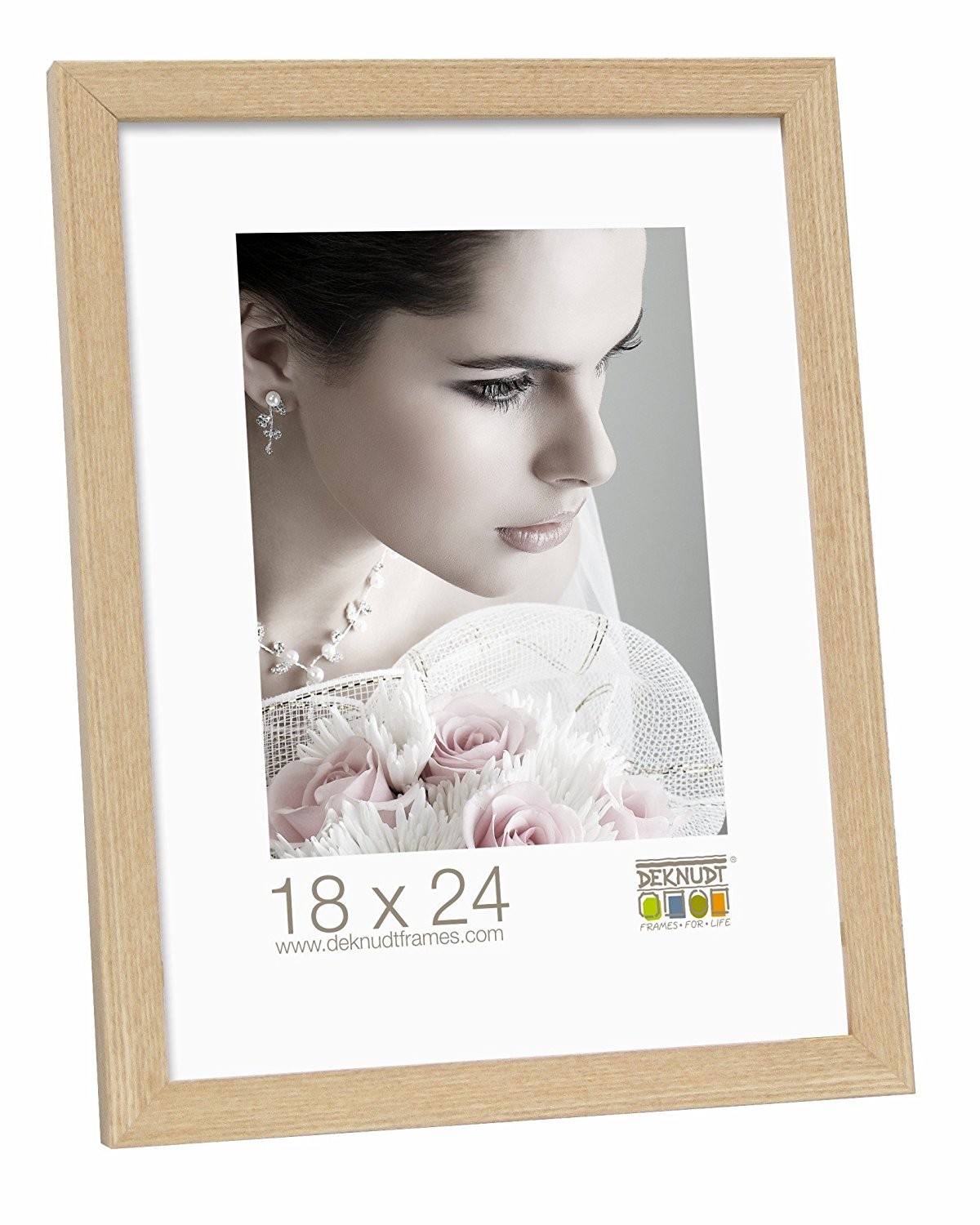 Deknudt Frames S44CH1 Basic Cadre Photo Bois/MDF Chêne Fin 40x50 cm