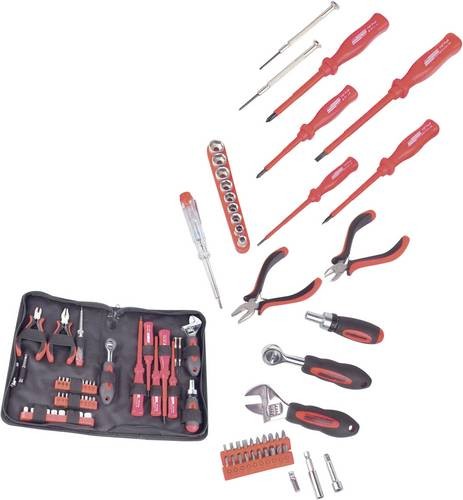 Brüder Mannesmann M29044 Werkzeugset Elektriker in Tasche 45teilig