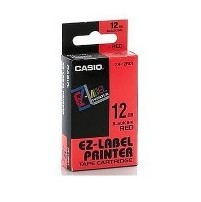 Casio XR-12RD1 Schriftband Bandfarbe: Rot Schriftfarbe: Schwarz 12mm