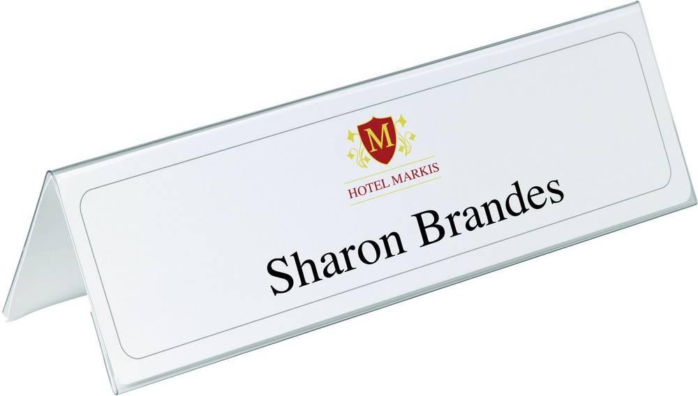 Durable 8053-19 non-metallic nameplate Transparent - Durable 8053-19,