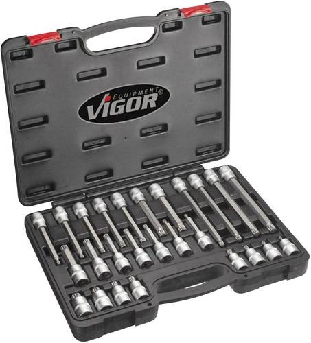 Vigor Steckschlüssel-Bit-Einsatz-Set 1/2\ (12.5 mm) 26teilig V1918