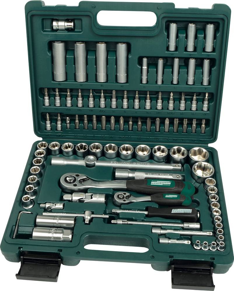 Brüder Mannesmann Steckschlüsselsatz metrisch 1/4\ (6.3 mm), 1/2\