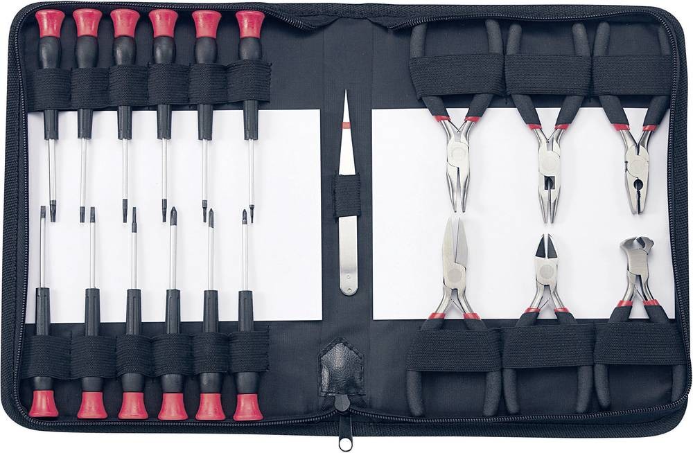 Basetech 814583 Reparaturset Elektriker, Heimwerker in case 19teilig
