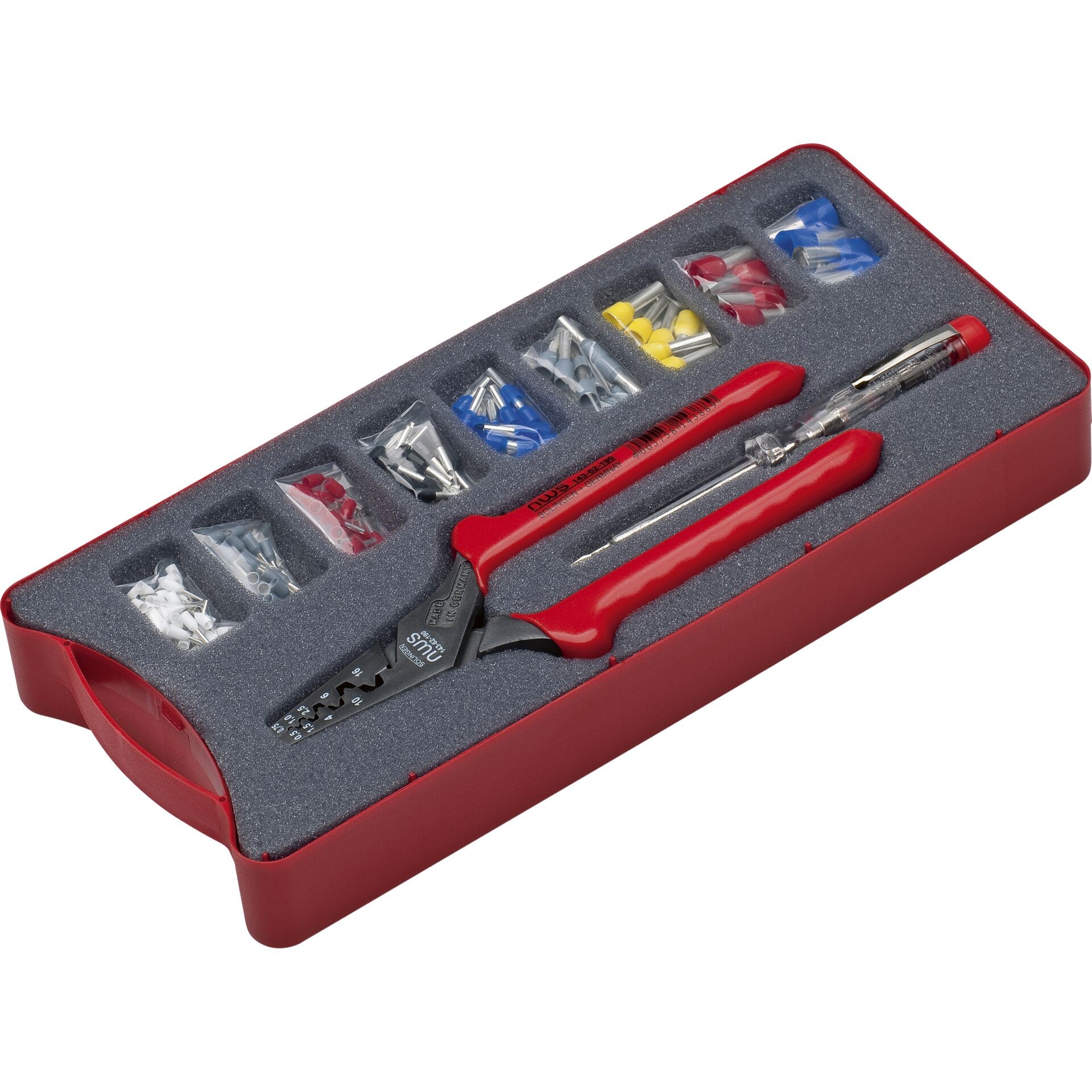 NWS 143-BIS Crimp-Set 152teilig Aderendhülsen 0.5 fino a 16mm² incl.