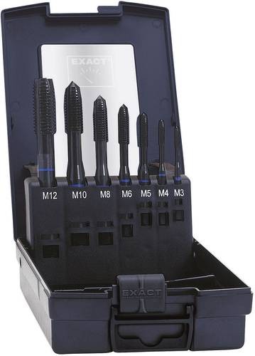 Exact 42305 Maschinengewindebohrer-Set 7teilig metrisch M1, M4, M5,
