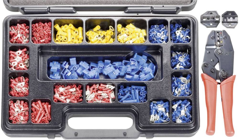 TOOLCRAFT PZ-504 820927 Crimpzangen-Set 1004teilig Koaxial-