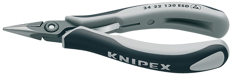 Knipex 34 32 130 ESD ESD Rundzange Gerade Chrom-Vanadium