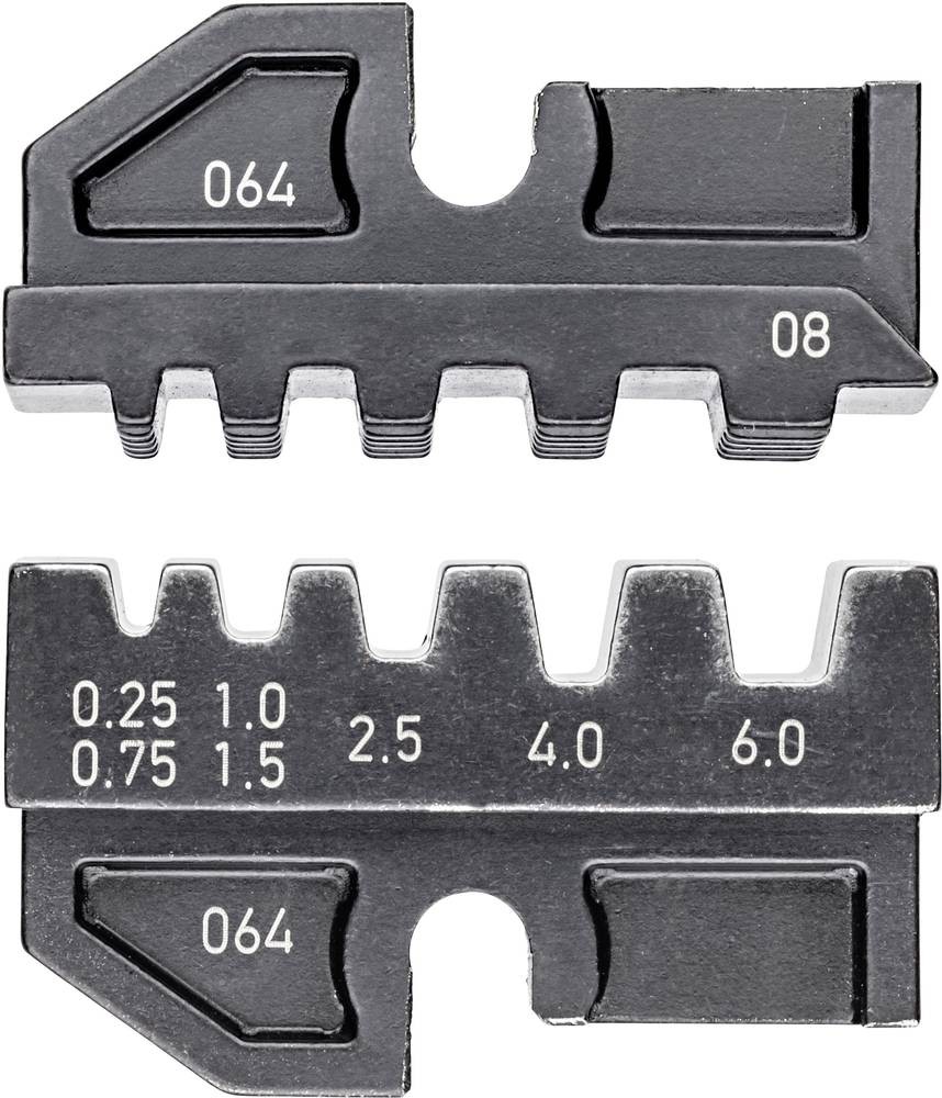 Knipex 97 49 08 Crimpeinsatz Aderendhülsen 0.25 bis 6 mm² Passend f