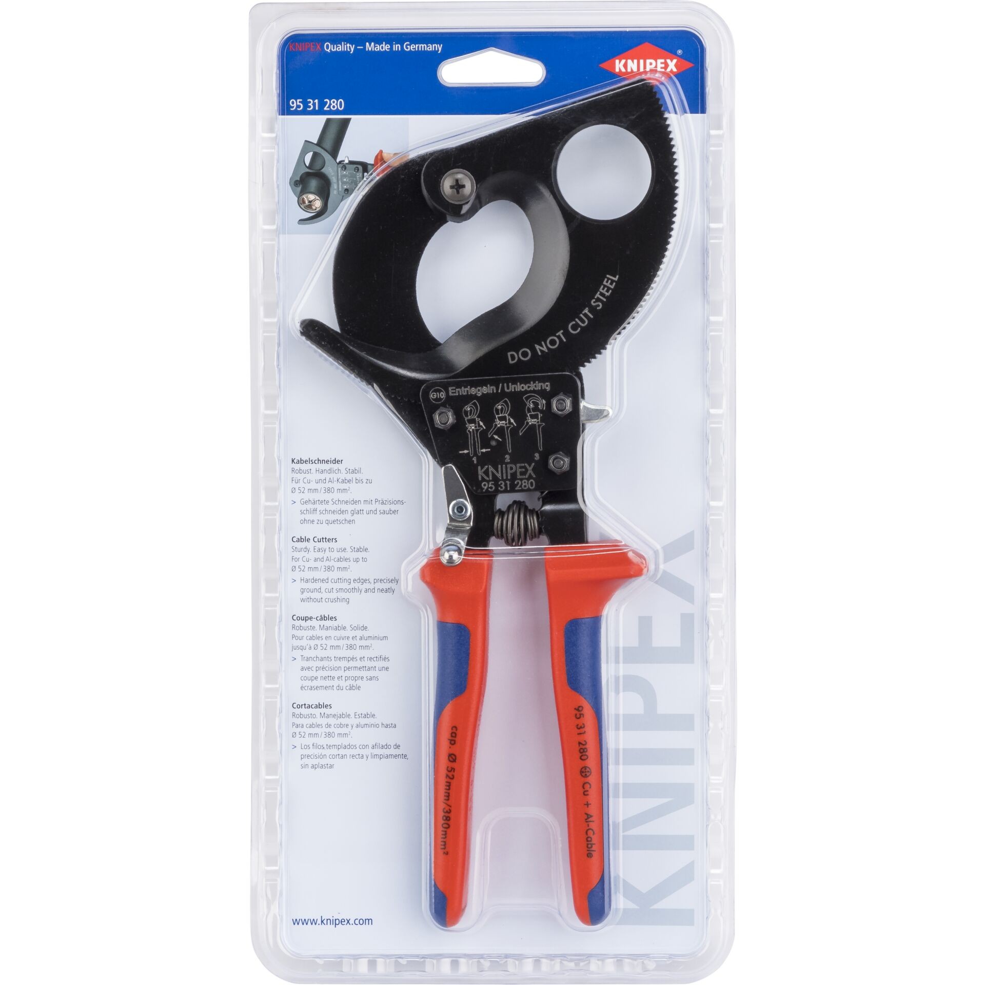 Knipex-Werk Kabelschneider 95 31 280