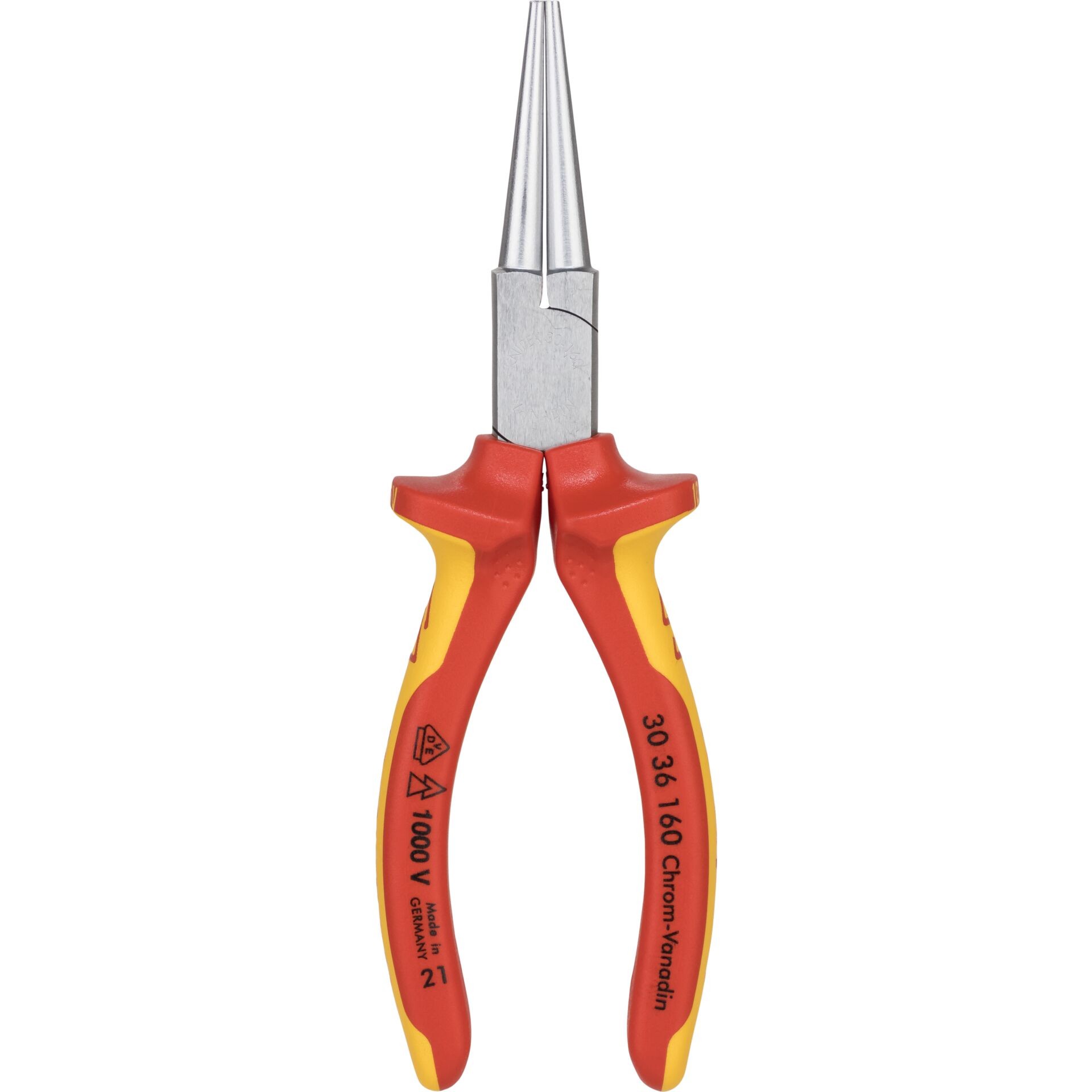 Knipex 30 36 160 VDE Rundzange Gerade Chrom-Vanadium Elektrostahl