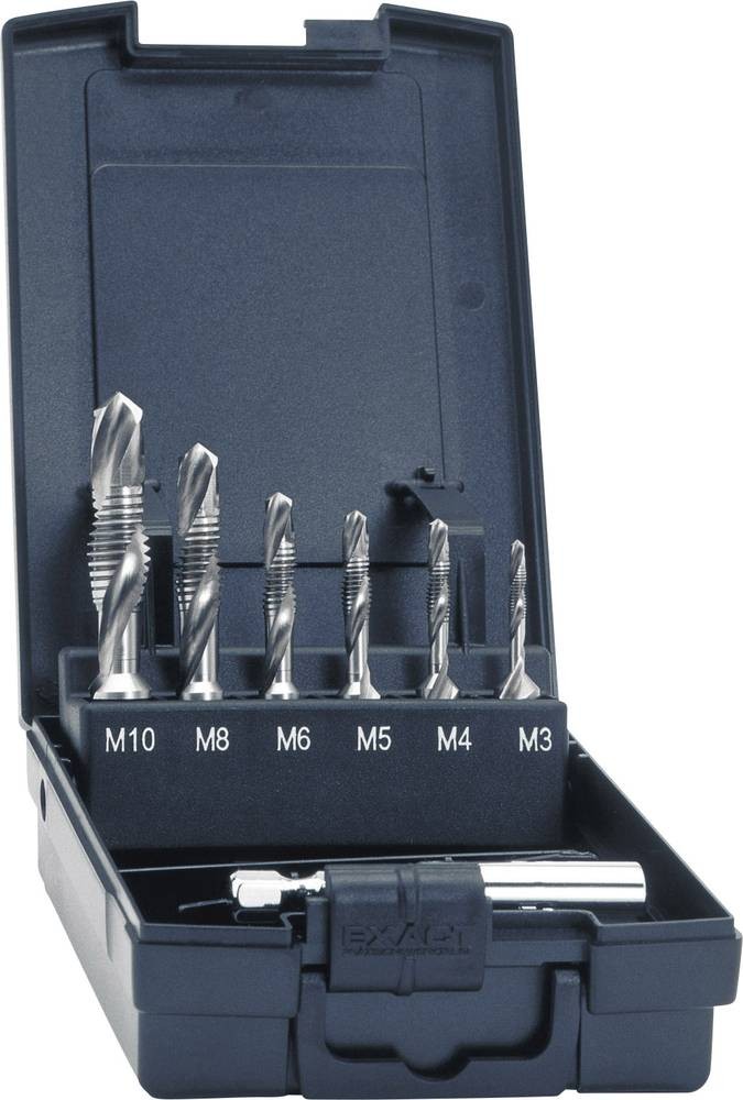 Exact 05910 Kombigewindebohrer-Set 7teilig metrisch M3, M4, M5, M6,