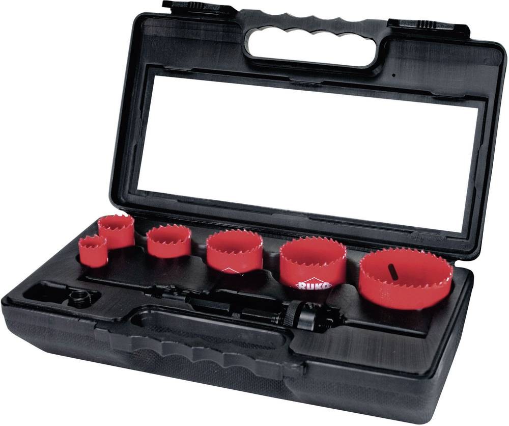 RUKO A106340 A106340 Lochsägen-Set 8teilig 22 mm, 29 mm, 35 mm, 44