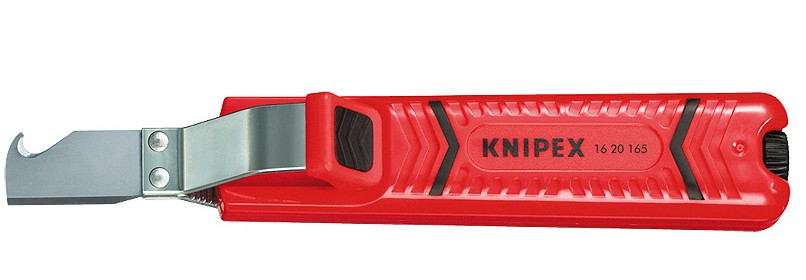 KNIPEX Abmantelungswerkzeug 165 mm, 16 20 165 SB with Messer -