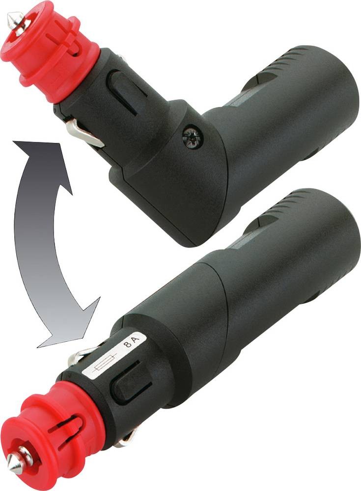 ProCar Sicherheits-Universalstecker (winkelbar) mit Bohrung für 3mm