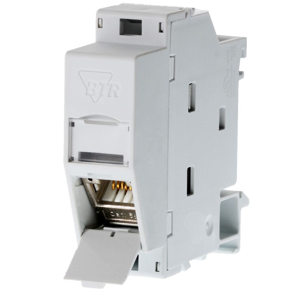 Metz Connect 130B117003-E networkdose Hutschiene CAT 6a light grey (