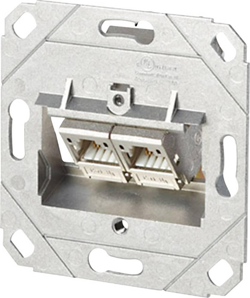 Netzwerkdose Unterputz Einsatz CAT 6a 2 Port Metz Connect