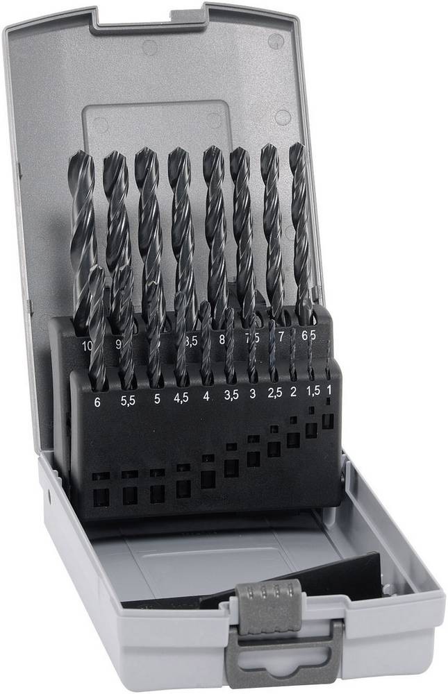Alpen 802311100 Sprint HSS Metall-Spiralbohrer-Set 19teilig DIN 338