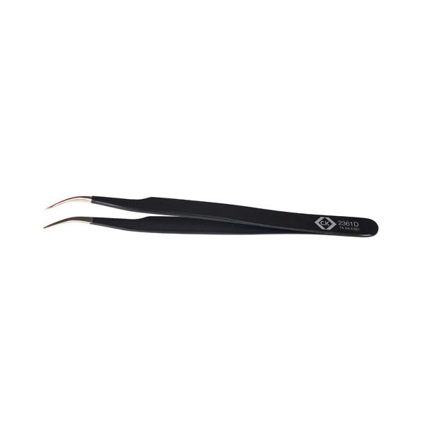 C.K T2361D ESD Pinzette 7a SA-ESD Spitz, gebogen, fein 120mm