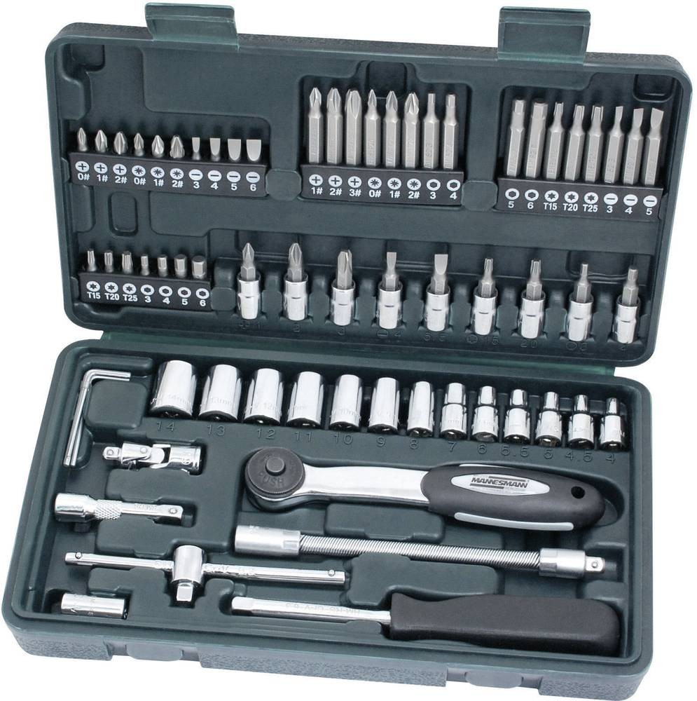 Brüder Mannesmann Steckschlüsselsatz metrisch 1/4\ (6.3 mm)