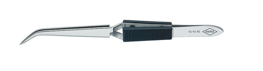 Knipex 92 95 90 Lötpinzette Spitz, schmal, gebogen 45° 160mm