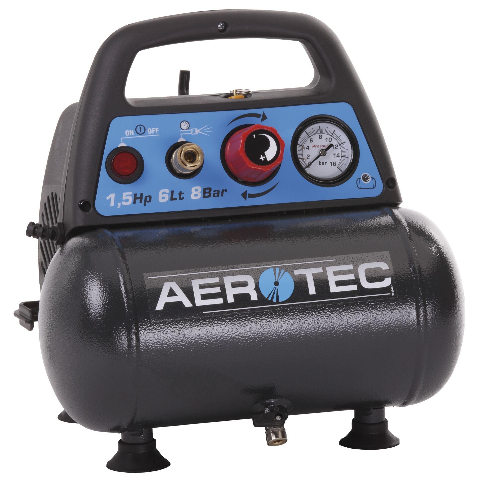 Kompressor Aerotec Airliner 6 200l/min 8bar 1,1 kW 230 V,50 Hz 6l